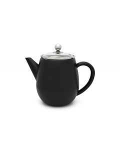 Théière Duet Eva 1,1L noir mat