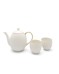 Set Canterbury 1,2L blanc + 2 mugs