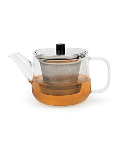 Théière Merano 1,1L verre avec filtre acier inox