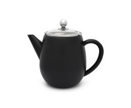 Théière Duet Eva 1,1L noir mat