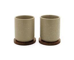 Mug Umea 200ml beige avec support