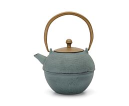 Théière Sakura 1,2L, fonte, bleu