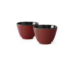 Tasses Xilin fonte rouge s/2