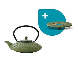 Théiere Xilin fonte 0,8L vert