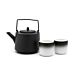 Set Hubei 1,2L noir avec 2 mugs