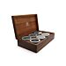 Coffret à thé + 6 boîtes + cuillère acacia